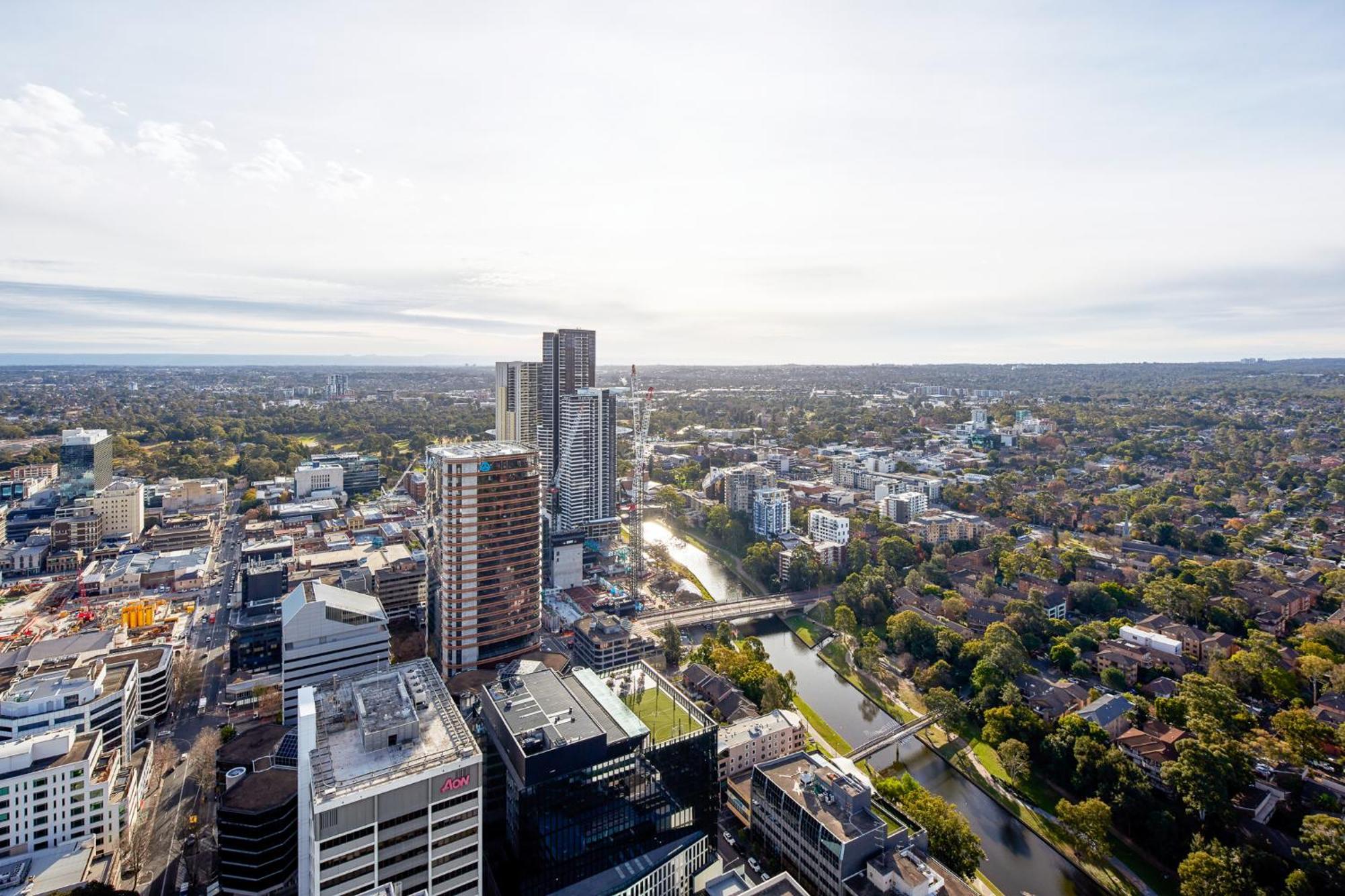 Meriton Suites George Street, Parramatta Sydney Exteriör bild